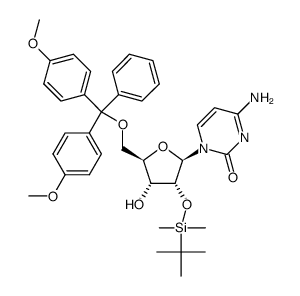 5′-O-(dimethoxytrityl)-2′-O-(tert-butyldimethylsilyl)-N4-phenoxyacetylcytidine Structure