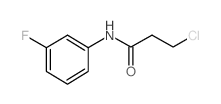 3-Chloro-N-(3-fluorophenyl)propanamide结构式
