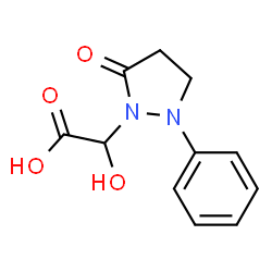 1-Pyrazolidineacetic acid,-alpha--hydroxy-5-oxo-2-phenyl- Structure