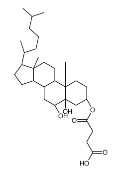 4-[[(3S,5R,6R,8S,9S,10R,13R,14S,17R)-5,6-dihydroxy-10,13-dimethyl-17-[(2R)-6-methylheptan-2-yl]-1,2,3,4,6,7,8,9,11,12,14,15,16,17-tetradecahydrocyclopenta[a]phenanthren-3-yl]oxy]-4-oxobutanoic acid Structure