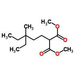 Dimethyl (3,3-diethylbutyl)malonate Structure