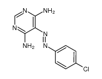 5-(4-chloro-phenylazo)-pyrimidine-4,6-diyldiamine结构式