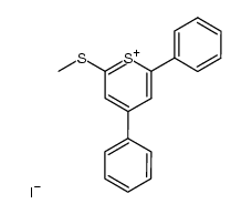 iodure de methylthio-2 diphenyl-4,6 thiopyrylium Structure