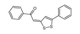 1-Phenyl-2-(5-phenyl-3H-1,2-dithiol-3-ylidene)ethanone structure