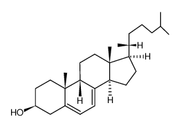 (9β)-Cholesta-5,7-dien-3β-ol结构式