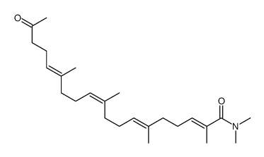 N,N,2,6,10,14-hexamethyl-18-oxononadeca-2,6,10,14-tetraenamide Structure