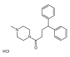 1-(4-methylpiperazin-1-yl)-4,4-diphenylbutan-1-one,hydrochloride Structure