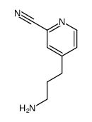4-(3-aminopropyl)pyridine-2-carbonitrile结构式