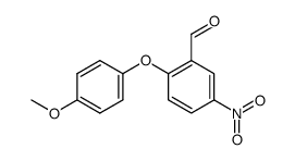 2-(4-methoxyphenoxy)-5-nitrobenzaldehyde结构式