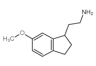 2-(6-甲氧基-2,3-二氢-1H-茚-1-基)乙胺结构式