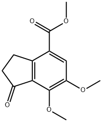 Methyl 6,7-dimethoxy-1-oxo-2,3-dihydro-1H-indene-4-carboxylate Structure