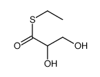 S-ethyl 2,3-dihydroxypropanethioate结构式