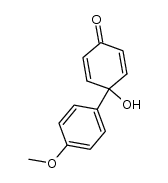 4-hydroxy-4-(4'-methoxyphenyl)-2,5-cyclohexadienone结构式