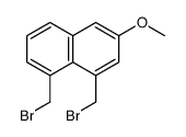 1,8-bis(bromomethyl)-3-methoxynaphthalene结构式