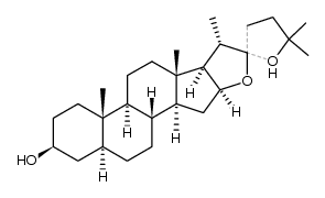 (22Ξ)-22,25-Epoxy-5α-furostan-3β-ol Structure