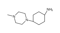 cis-4-(4-Methyl-1-piperazinyl)cyclohexanamine Structure