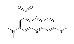 [7-(dimethylamino)-9-nitrophenothiazin-3-ylidene]-dimethylazanium Structure