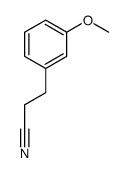 3-(3-methoxyphenyl)propanenitrile结构式