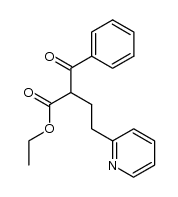 2-benzoyl-4-[2]pyridyl-butyric acid ethyl ester结构式