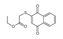 ethyl 2-(1,4-dioxonaphthalen-2-yl)sulfanylacetate结构式