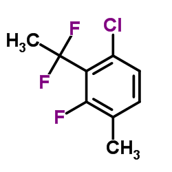 1-Chloro-2-(1,1-difluoroethyl)-3-fluoro-4-methylbenzene结构式