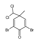 2,6-dibromo-4-(dichloromethyl)-4-methylcyclohexa-2,5-dien-1-one结构式