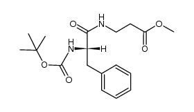 (S)-methyl 3-(2-(tert-butoxycarbonylamino)-3-phenylpropanamido)propanoate Structure