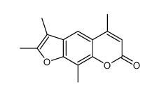 2,3,5,9-tetramethyl-7H-furo[3,2-g][1]benzopyran-7-one Structure