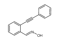 (E)-2-(2-phenylethynyl)benzaldehyde oxime结构式