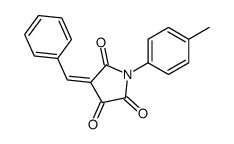 4-benzylidene-1-(4-methylphenyl)pyrrolidine-2,3,5-trione Structure