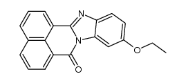 10-ethoxy-benzo[de]benz[4,5]imidazo[2,1-a]isoquinolin-7-one结构式