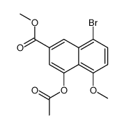 Methyl 4-acetoxy-8-bromo-5-methoxy-2-naphthoate Structure