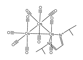 decacarbonyl(1,4-diisopropyl-1,4-diaza-1,3-butadiene)triosmium Structure