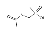 (acetylaminomethyl)(methyl)phosphinic acid Structure