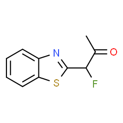 2-Propanone,1-(2-benzothiazolyl)-1-fluoro-(9CI) structure
