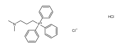 [3-(dimethylamino)propyl]triphenylphosphonium chloride hydrochloride Structure