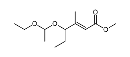 methyl (2E)-(4S)-4-ethoxyethyl-3-methyl-2-enoate结构式