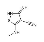 4-Isothiazolecarbonitrile,3-amino-5-(methylamino)-结构式