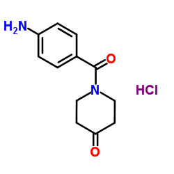 4-(4-OXO-PIPERIDINE-1-CARBONYL)ANILINE HYDROCHLORIDE结构式