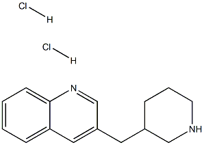 3-Piperidin-3-ylmethyl-quinoline dihydrochloride结构式