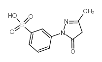 1-(3-Sulfophenyl)-3-methyl-5-pyrazolone Structure