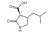 (3S,4S)-4-isobutyl-2-oxopyrrolidine-3-carboxylic acid结构式