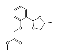 methyl 2-[2-(4-methyl-1,3-dioxolan-2-yl)phenoxy]acetate Structure