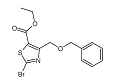 ethyl 2-bromo-4-(phenylmethoxymethyl)-1,3-thiazole-5-carboxylate结构式