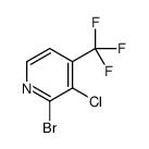 2-bromo-3-chloro-4-(trifluoromethyl)pyridine结构式