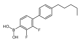 [2,3-difluoro-4-(4-pentylphenyl)phenyl]boronic acid结构式