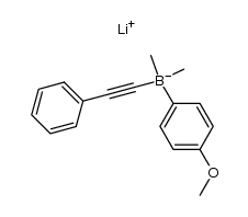 lithium (4-methoxyphenyl)dimethyl(phenylethynyl)borate Structure