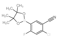 2-Chloro-4-fluoro-5-(4,4,5,5-tetramethyl-1,3,2-dioxaborolan-2-yl)benzonitrile picture