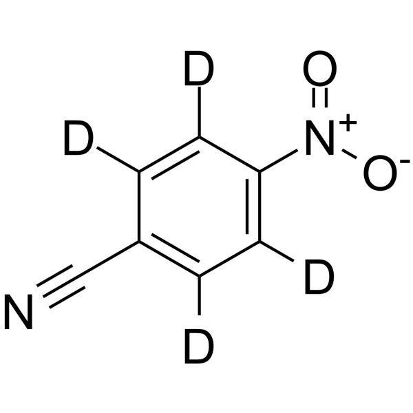 4-Nitrobenzonitrile-d4 Structure