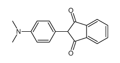 2-[4-(dimethylamino)phenyl]indene-1,3-dione结构式